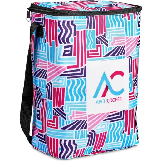 Hoppla Chiller 16-Can Cooler Bag Branded Angle